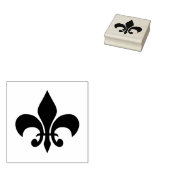 Fleur De Lis Rubber Craft Stempel (Gestempeld)