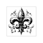 Fleur de Lis Rubber Stamp Rubberstempel (Afrduk)