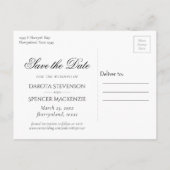 Fleur de Lis Rustic Lights | Boho Chic Wedding Aankondigingskaart (Achterkant)