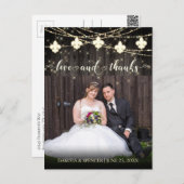 Fleur de Lis Rustic Lights | Foto's en Bedankt Briefkaart (Voorkant / Achterkant)