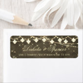 Fleur de Lis Rustic Lights | Terugkeeradres Boho Etiket (Insitu)