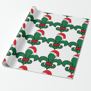 Fleur De Lis Santa Cadeaupapier