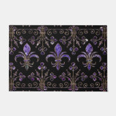 Fleur-de-lis-sierandel Amethyst-paars Deurmat (Voorkant)