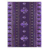 Fleur-de-lis-sierandel Amethyst-paars Tafelkleed (Voorkant)
