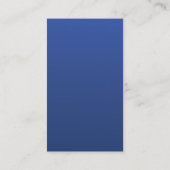 Fleur de Lis Silver Navy Blue Visitekaartje (Achterkant)