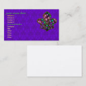 Fleur de Lis-sjabloon voor visitekaartjes (Voorkant / Achterkant)