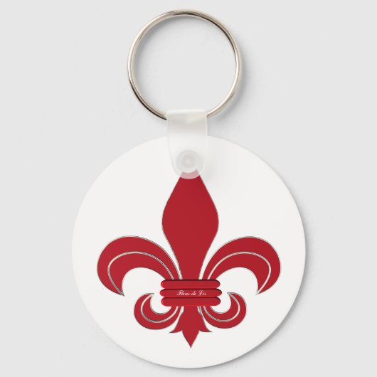 Fleur de Lis Sleutelhanger (Voorkant)