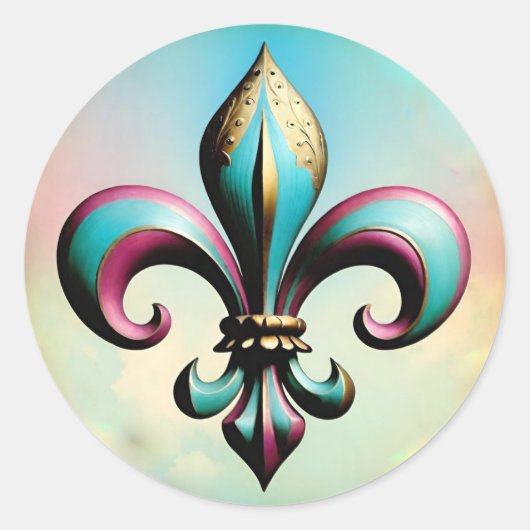 Fleur de lis Sticker (Voorkant)