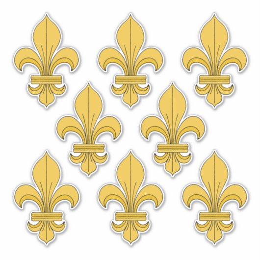 Fleur-de-lis Sticker (Voorkant)
