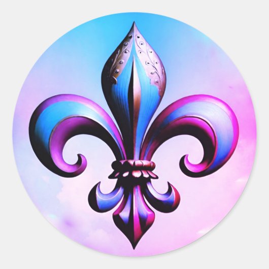 Fleur de lis Sticker (Voorkant)