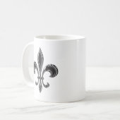 Fleur De Lis - Stripey Koffiemok (Voorkant links)