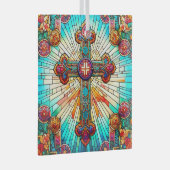 Fleur-de-Lis Suncatcher Glas in lood Design Ornament (Voorkant Rechts)