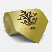 Fleur de lis sur Gold cravate (Roulé)