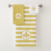 Fleur de Lis sur Golden & White (En situation)