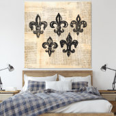 Fleur de Lis Symbols Fleur-de-lis Art Canvas Afdruk (Insitu (Slaapkamer))