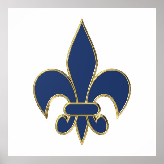 Fleur de Lis-symbool Poster (Voorkant)