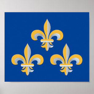 Fleur de Lis-symbool Poster