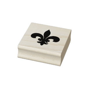 Fleur de Lis-symbool Rubberstempel