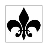 Fleur-de-Lis Symbool Rubberstempel (Afrduk)