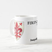 Fleur de lis tasse de café de Florence, Italie | (Devant gauche)