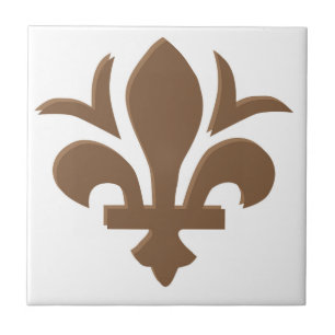 Fleur-de-Lis Tegel Design Tegeltje