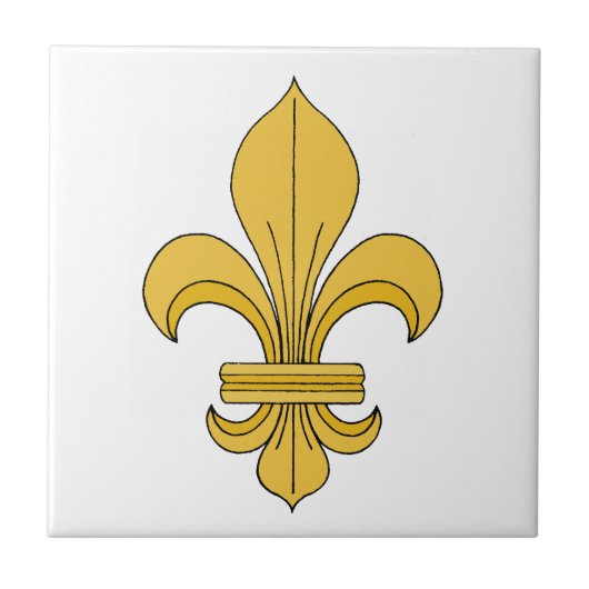 Fleur-de-lis Tegeltje (Voorkant)