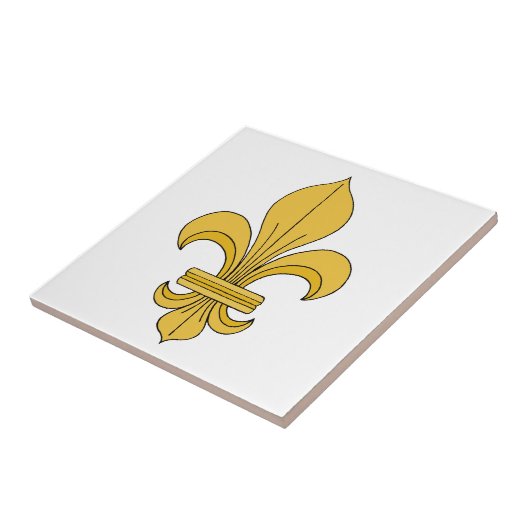 Fleur-de-lis Tegeltje (Zijkant)