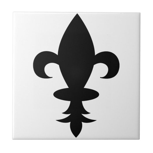 Fleur-de-Lis Tegeltje (Voorkant)