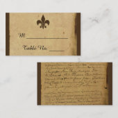 Fleur De Lis Trouwplaatskaarten Plaatskaartje (Voorkant / Achterkant)