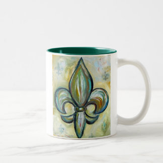 fleur_de_lis tweekleurige koffiemok