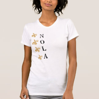 Fleur De Lis Vertical NOLA Vtg T-shirt