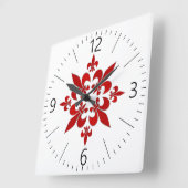 Fleur de Lis Vierkante Klok (Hoek)