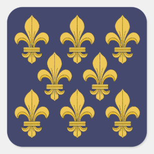 Fleur-de-lis Vierkante Sticker
