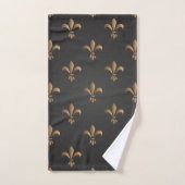 Fleur de lis, vintage, élégant, chic.classy, motif (Serviette à main)