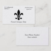 Fleur De Lis Visitekaartje (Voorkant / Achterkant)