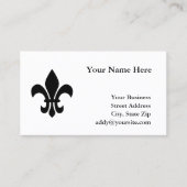 Fleur de Lis Visitekaartje (Voorkant)