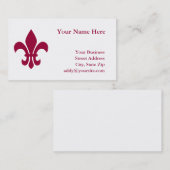 Fleur de Lis Visitekaartje (Voorkant / Achterkant)