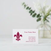 Fleur de Lis Visitekaartje (Staand voorkant)