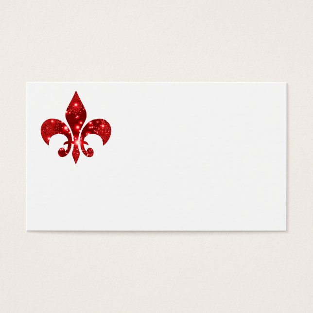 Fleur de Lis Visitekaartjes (Voorkant)