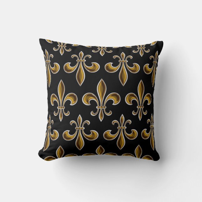 Fleur DE Lis Wallpapered Kussen (Voorkant)