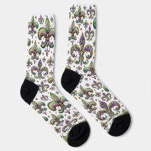 Fleur de Lis Waterverf Mardi Gras Vibe
