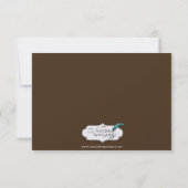  Fleur de Lis Wedding Response Kaart (Achterkant)