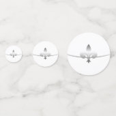 Fleur de Lis Wedding shower Table Confetti (Devant)