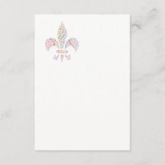 Fleur de Lis woorden symbool Informatiekaartje