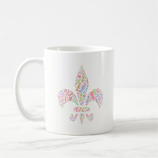Fleur de Lis woorden symbool Koffiemok