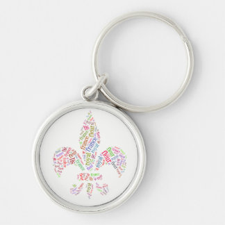 Fleur de Lis woorden symbool Sleutelhanger