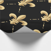 Fleur De Lis Wrapping Paper Cadeaupapier (Hoek)