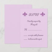 Fleur de Lise RSVP en lilas (Devant / Derrière)