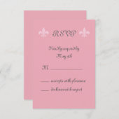 Fleur de Lise RSVP en Pretty Pink (Devant / Derrière)