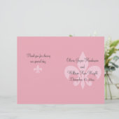 Fleur de Lise Wedding Programme (Staand voorkant)